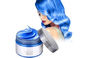 JEBOUSIKE Temporary Hair Color Dye Wax for Kids & Adults, Washable Treatment with All Day Hold Thanksgiving Christmas Party Hair Makeup for Boys Girls Age 4 5 6 7 8 9 10(Blue)