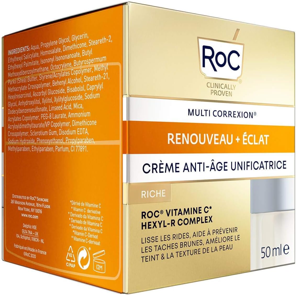 RoC Multi Correxion Revive + Glow - Anti-Ageing Unifying Cream Rich, Bianco, 50 ml (Pack of 1) - Image 4