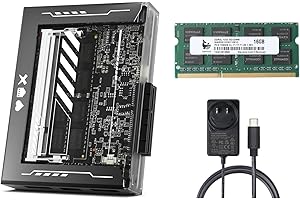 ZimaBlade 7700 Palm-Sized Modular x86 SBC Home Server with CasaOS - 16GB RAM & 32GB eMMC 4-Core, Fanless Ultra-Low Power Quie