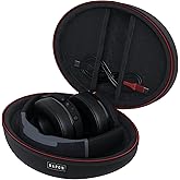BAPON Travel Over Ear Headphone Case - Hard Shell Headphone Case with USB-C Cable - Compatible with Skullcandy Crusher Evo/Anc/Hesh - Case to Carry Noise Cancelling Foldable Wireless Headphone (Black)