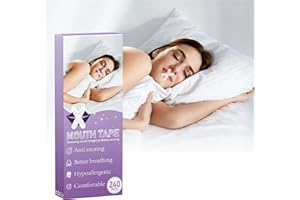 KATIIN Mouth Tape for Sleeping 240PCS, 2023 New Sleep Mouth Strips,Gentle Transparent Tape Strips, Pain-Free Removal and Hypoallergic Tape-A02