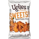 Uglies Kettle-Cooked Chips, Sweet Potato, 1.5 Oz Bags, Pack of 24 | Lunch Snacks, Small Batch Fried Texture, Non-GMO, Kosher, Box