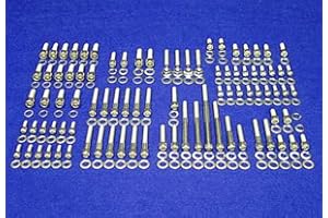 ALLOYBOLTZ - Compatible with The Ford Small Block SBF 260 289 302 Stainless Steel Engine Allen Bolt KIT FITS Passenger Side Pump Inlet Type ONLY
