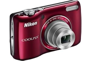 Nikon COOLPIX L26 16.1 MP Digital Camera with 5X Zoom NIKKOR Glass Lens and 3-inch LCD (Red)