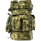 MT FILBE 100L Modular Rucksack System Military Ruck with External ABS Frame, Detachable Assault Pack & Hydration Carrier