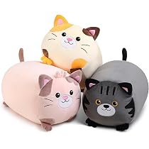 Amazon.com: GlikCeil 3 Pcs Kitten Plush Toys Set 14 Inch Cute Cat ...