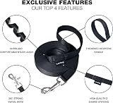 Loutep Training Lead for Dogs 3m 30m Nylon Rope Padded Handle Swivel Hook view 4