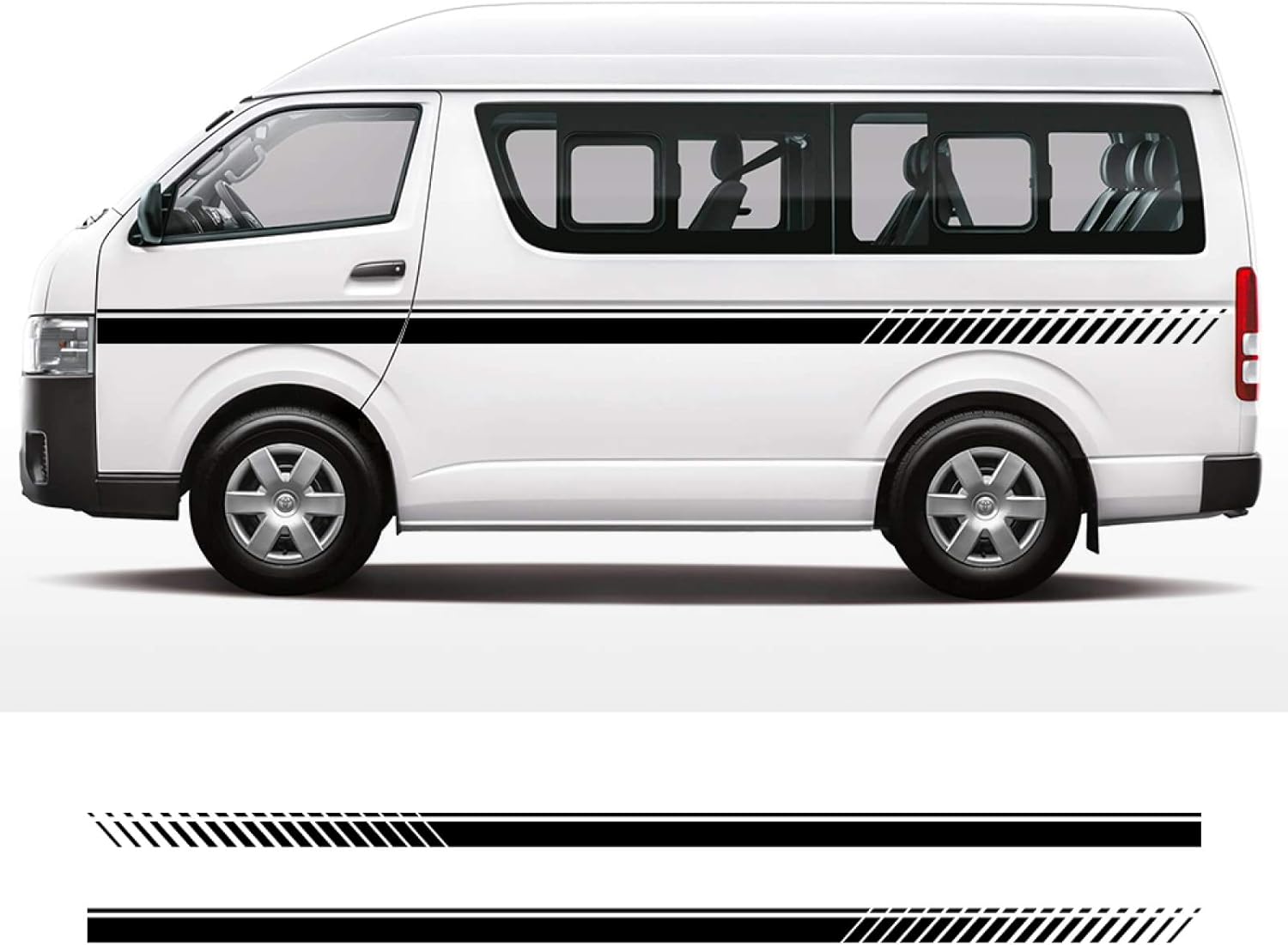 JzyhNzd for Toyota Hiace, 2PCS Car Door Waist Line Side