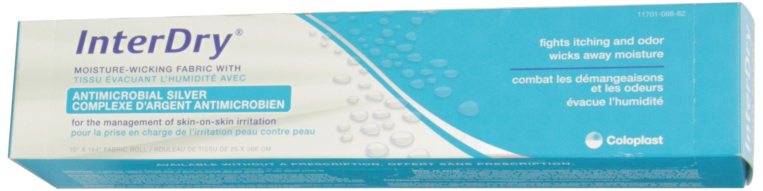 Coloplast Inc 627910 Interdry Textile With Antiicrobial Silver Complex 10
