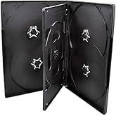 Amazon.com: 25 Pack Maxtek Standard 14mm Black 3 Disc CD & DVD Cases ...