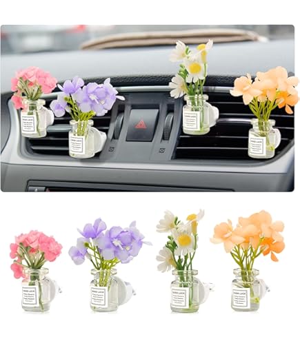 Amazon.com: ADR. Car Flower Vase Clip Holder Glass Tube for Fresh