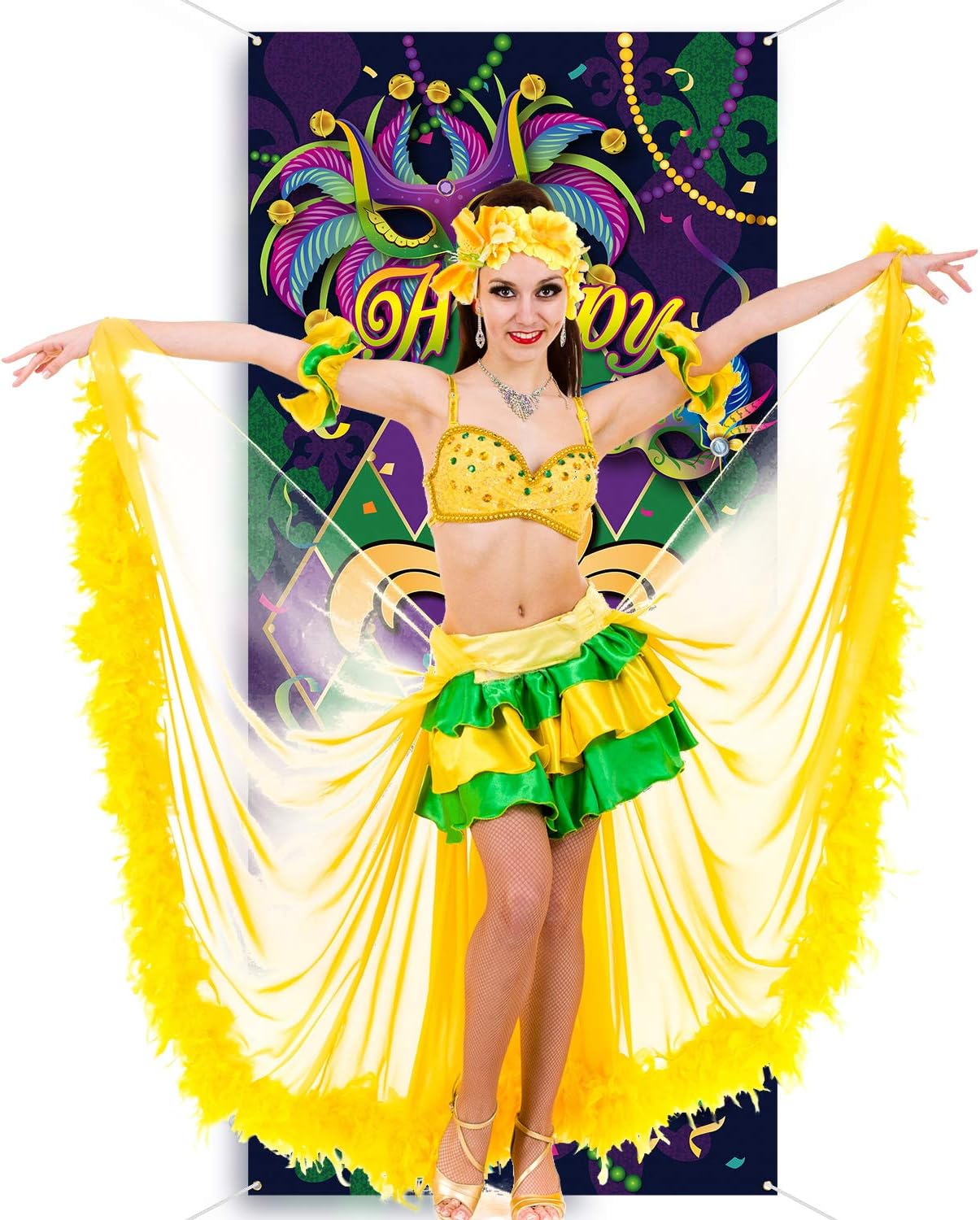 Mardi Gras Carnival Door Cover - Image 5
