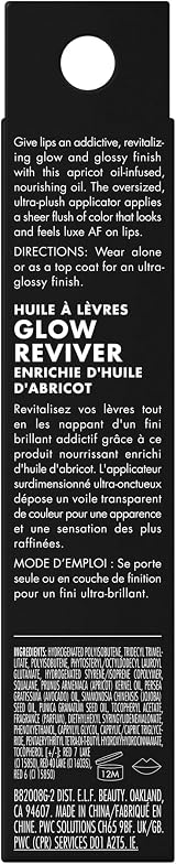 e.l.f. Glow Reviver Lip Oil Red Delicious Nourishing High-Gloss Tint view 8