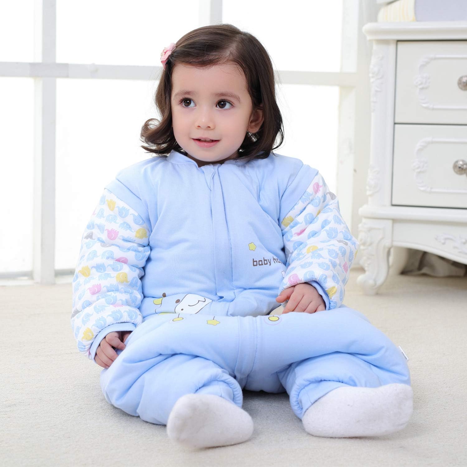 saco dormir bebe invierno manga larga