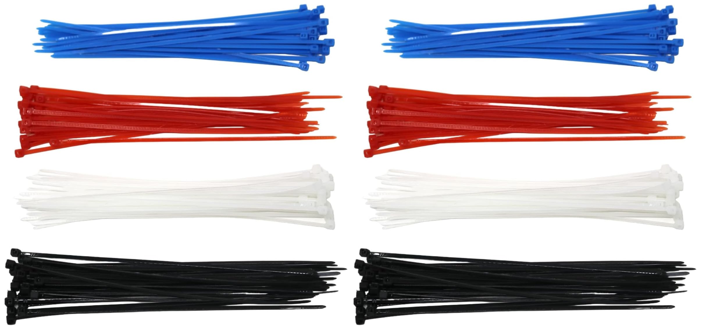 fiXte Cable Ties Multi Use 2mm x 150mm Plastic Tie Wraps Zip Ties Office Home Garden Garage Workshop (Pack of 240)