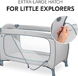 hauck Travel Cot Sleep N Play GO PLUS Blue with Wheels XL Zip Bag view 7