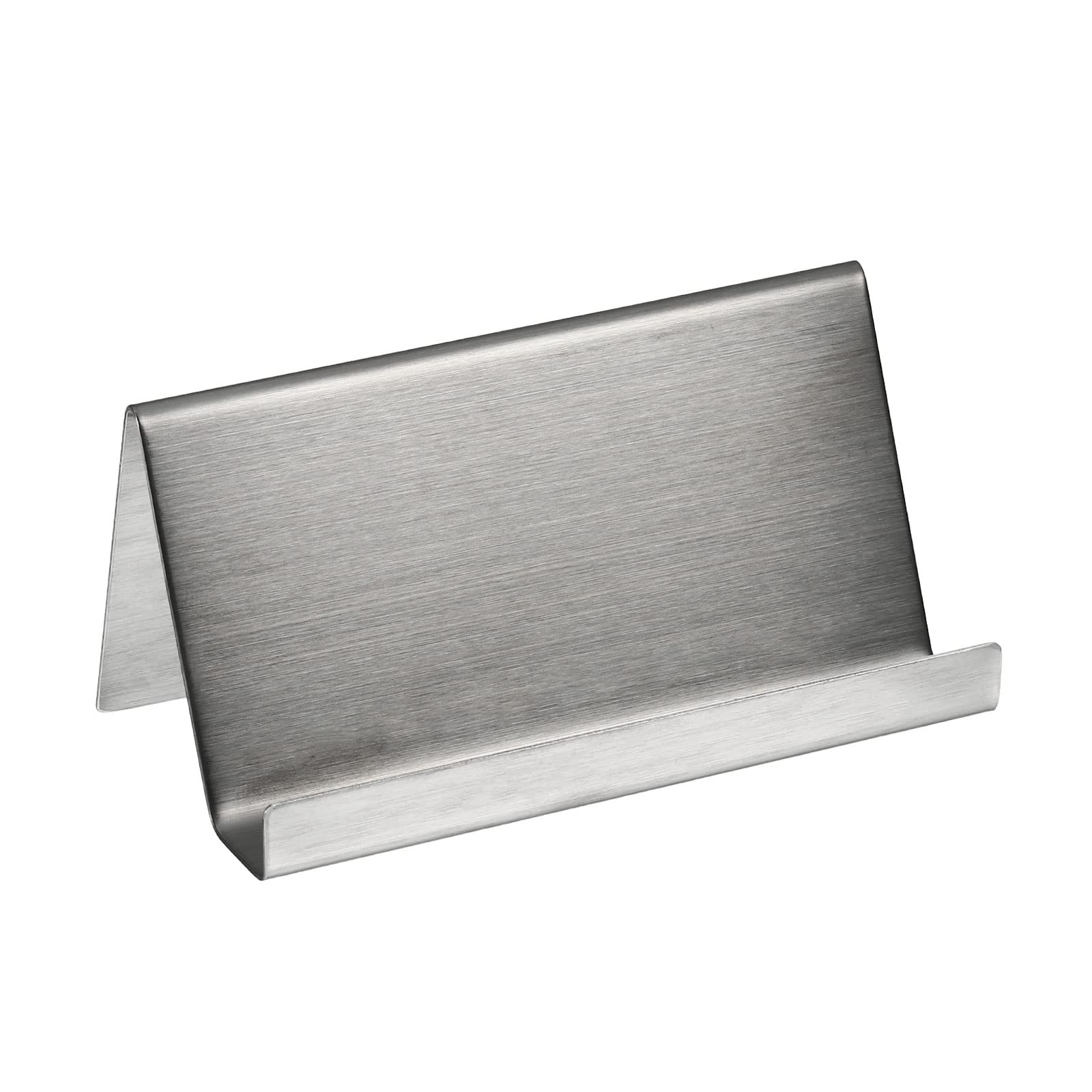 YOKIVE Business Card Holder, Business Card Case with Fine Texture Desktop Hold Cards, Great for Office, Meeting, Daily Use (Black, 3.5-Inch)