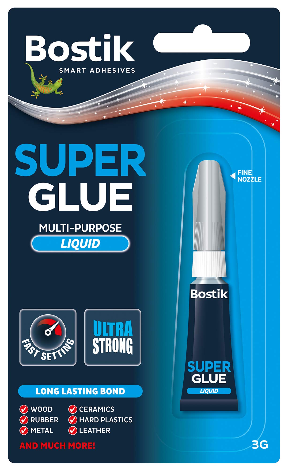 Bostik BK00541 Super Glue Tube (Pack of 12)