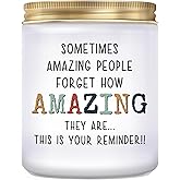 KLL Gifts for Women - You're Amazing Candle - Christmas Gifts for Women, Birthday Gift Thank You Inspirational Appreciation Gift for Woman Mom Coworker Sister Wife - Lavender Scented Candle