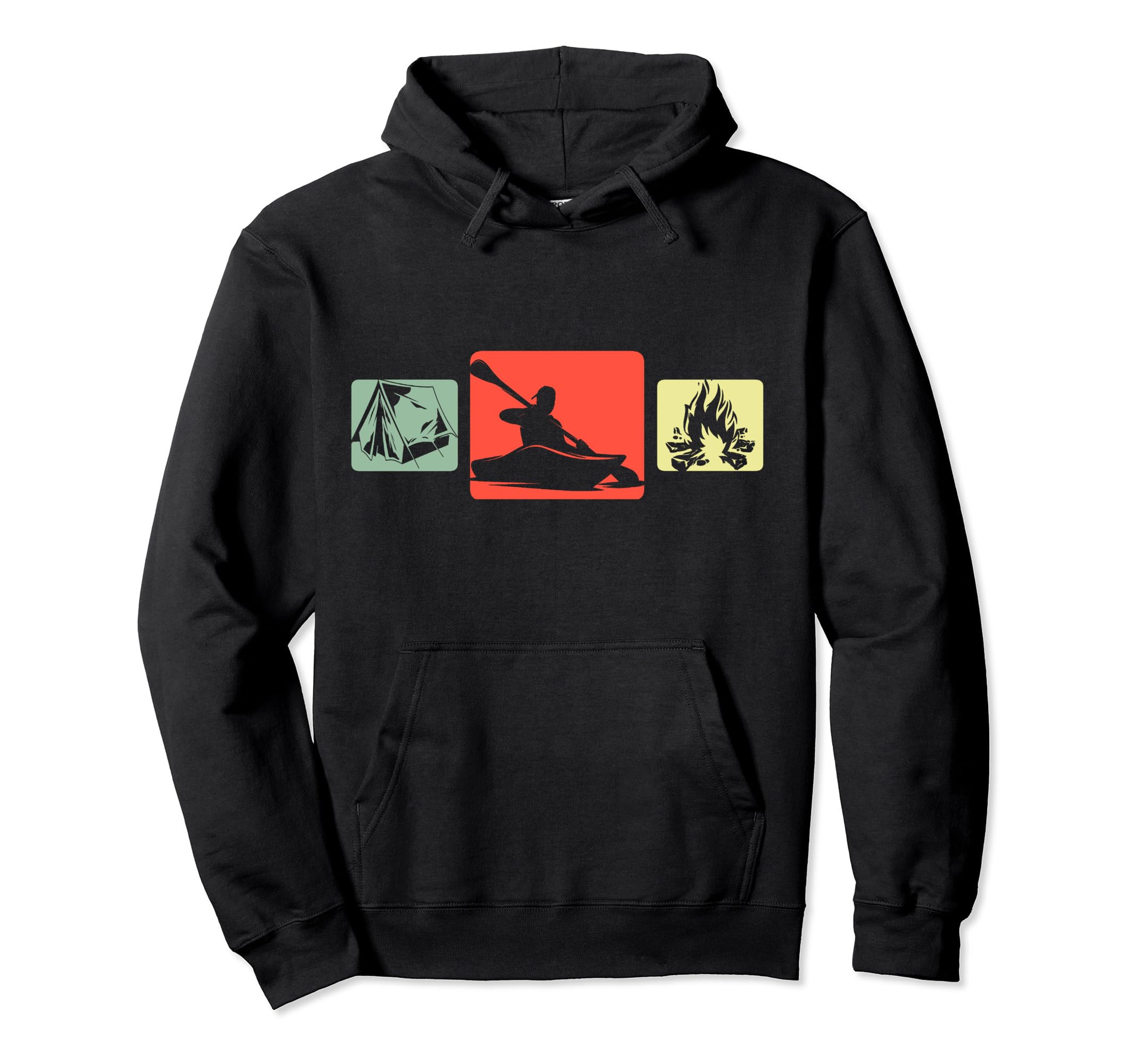 Kayaking Camping Canoeing Paddling Water Sports Pullover Hoodie