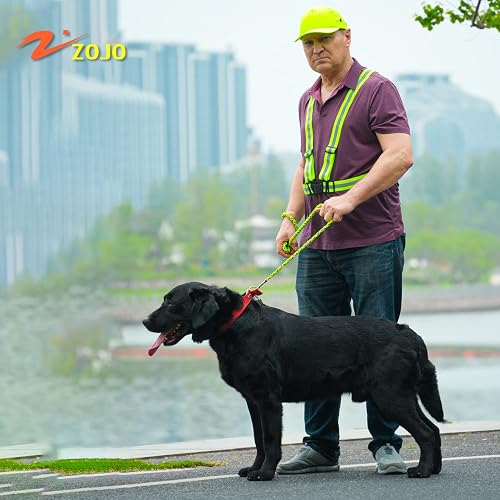 10 Pack ZOJO Reflective Safety Vests - Lightweight Adjustable High Visibility Neon Yellow Vests