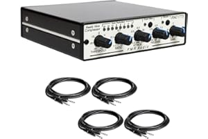 FMR Audio RNC Really Nice Compressor Bundle with 4 Hosa CSS-105 TRS Cables (5 Items)