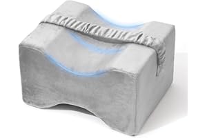 UJPFEO Knee Pillow for Side Sleepers,Leg Pillow for Sciatica,Back,HIPS,Knees,Joints Pain Relief,Pillows for Between Legs While Sleeping Spine Alignment Support & Relieves Pain