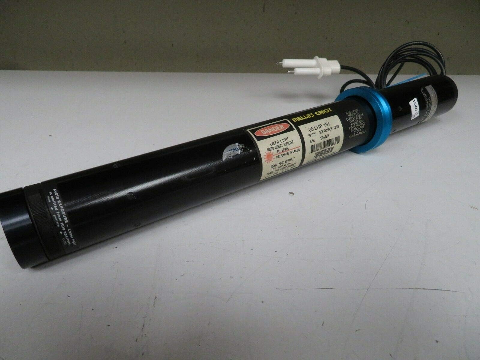 Melles Griot 05-LHP-151 HeNe Helium-Neon Laser 15mW max Output NP21