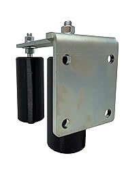 Slide Gate Guide Roller 6" Black L Rear Post
