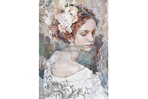 Redesign with Prima Decoupage Decor Tissue Paper Furniture Decor Transfers Paper Wall Murals Wall Paper Redesign A1 Decoupage Rice Paper (Mulberry Tissue Paper) – Peaceful Ponder 23.4″X33.1″