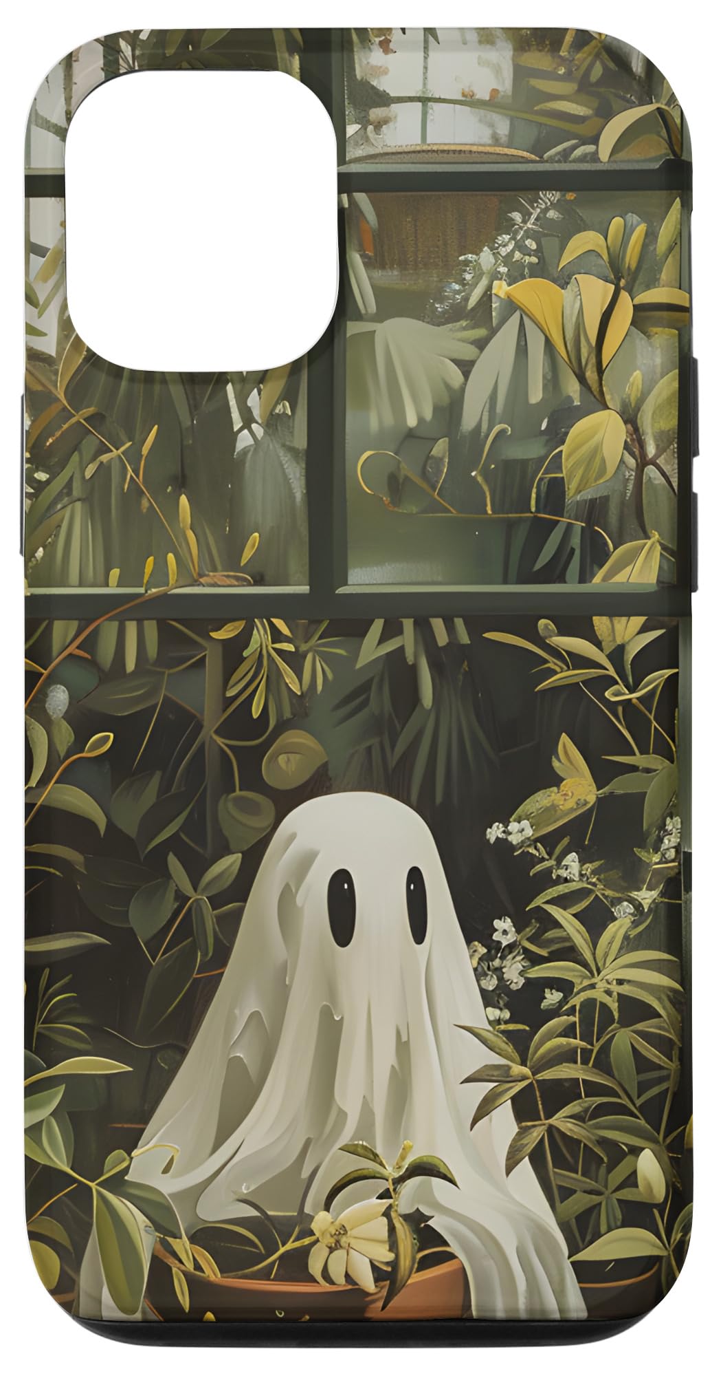 iPhone 13 Floral Glasshouse Jasmine Flower Watercolor Ghost Case