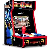 Arcade1Up Mortal Kombat II Countercade Arcade, 3 Games, 7" LCD Screen | Compact Countertop Arcade Cabinet for Home Gaming- Includes 3 Retro Games, Full Size Real Feel Joystick, and Buttons