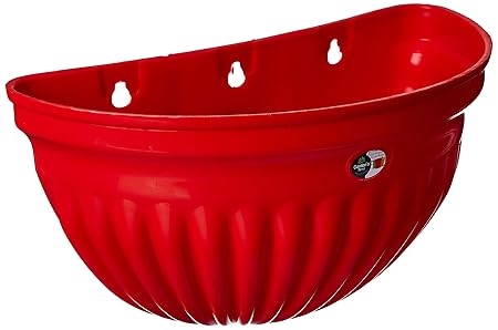 Gardens Need 100% Virgin Plastic Big Wall Lovely Pot| Set of 2 Planter, (37cm x 17cm x 20cm, Red)