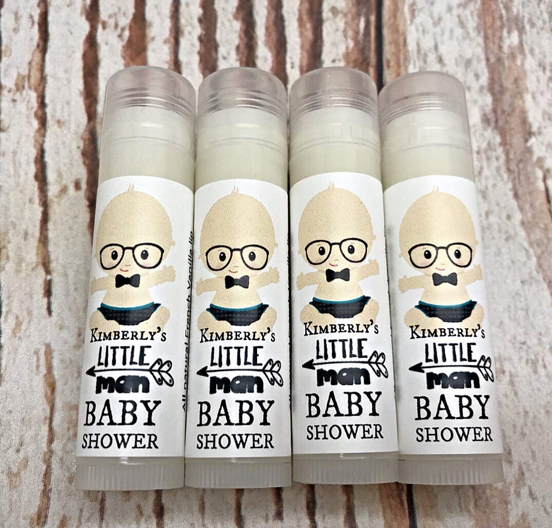little man baby shower favors