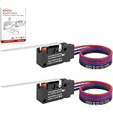 Weasch Heavy Duty IP67 Waterproof Micro Switch, UL Recognized Component | Long Straight Lever, 10A 125/250VAC 1/3HP Limit Switch, 3 PIN Pre-wired, for Arduino, Appliance, HVAC, Appliance Repair
