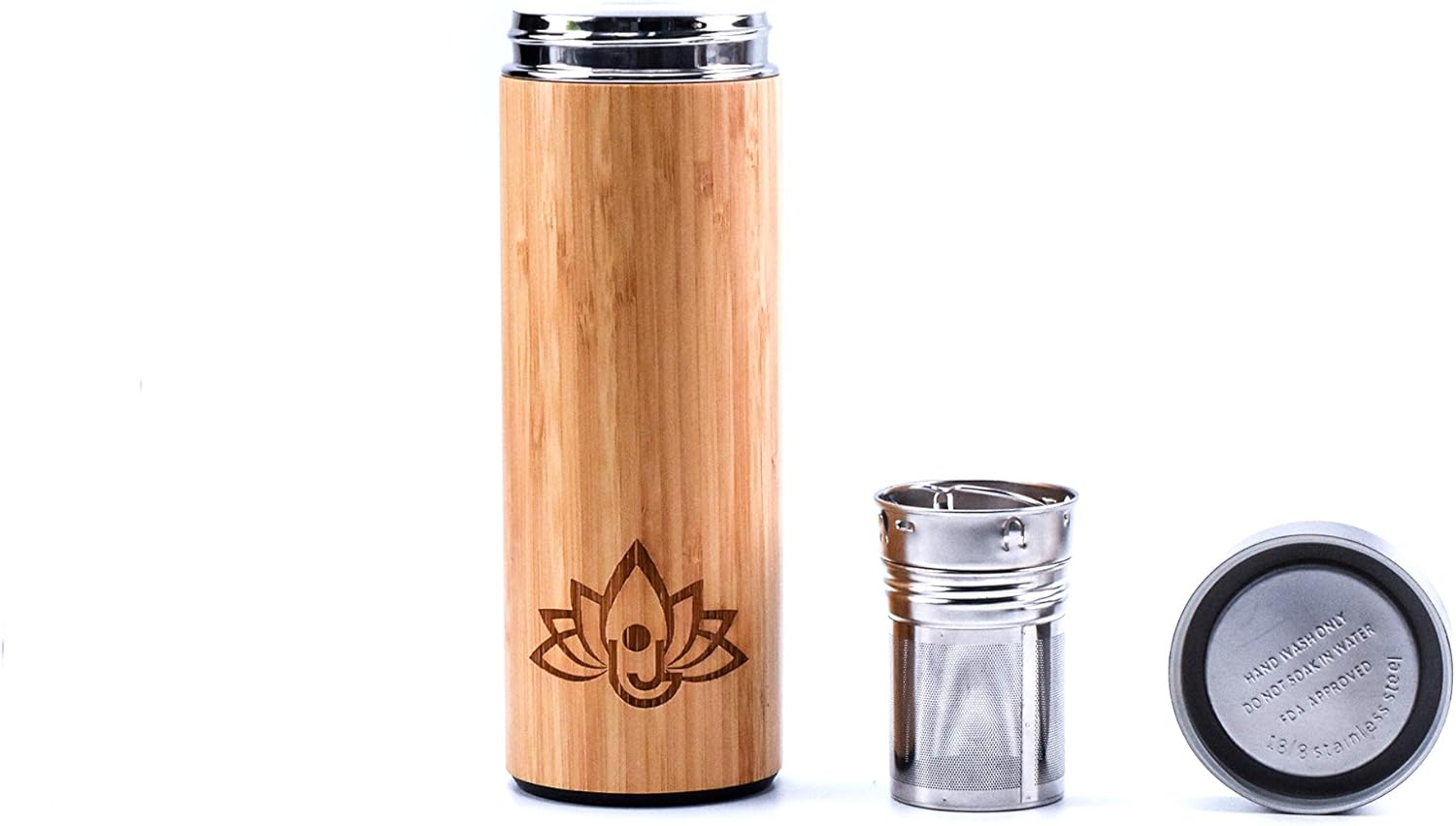 Amazon Com Ceramic Bamboo Tea Coffee Mug With Infuser Bundle
