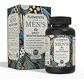 Multivitamin for Men with Vitamin D, K2, Zinc, Vitamin B12, A, E, B6, Calcium – Immune Health & Energy Support Daily Mens Multivitamins – Gluten Free, Vegan, Unflavored Supplements (120 Capsules)