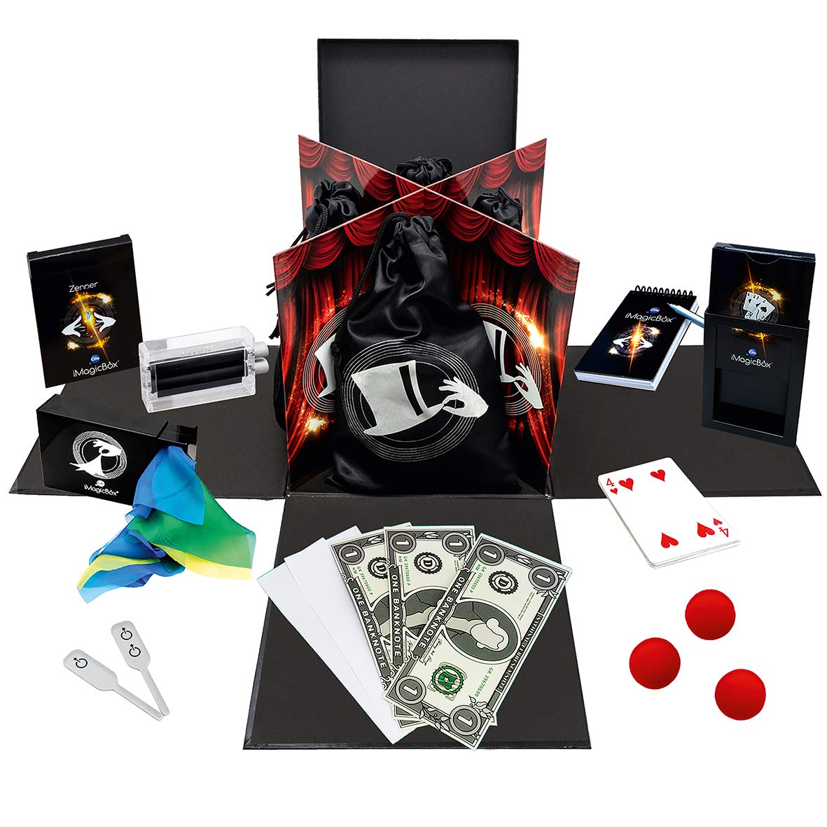 Simba iMagicBox 606321758002 Magical Box 4 Universe Cards Close Up Scene Mentalism with Mobile Application