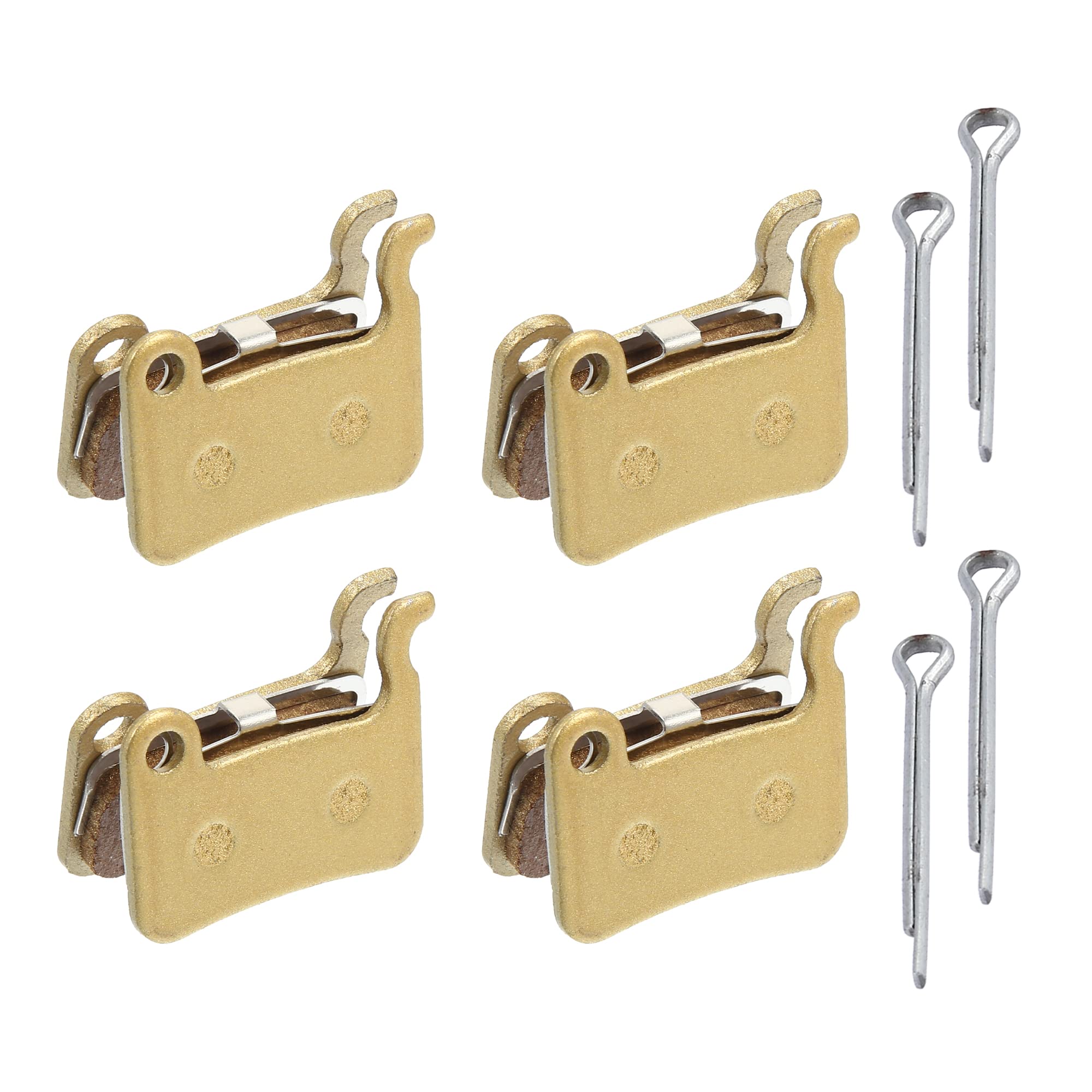 X AUTOHAUX 4 Pair Sintered Metal Disc Bike Brake Pads W/Split Pin for XTR M975