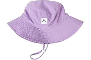 BUCAUM Baby Toddler Sun Hat,Kids Summer UPF 50+ Foldable Beach Bucket Hat for Boys Girls Children