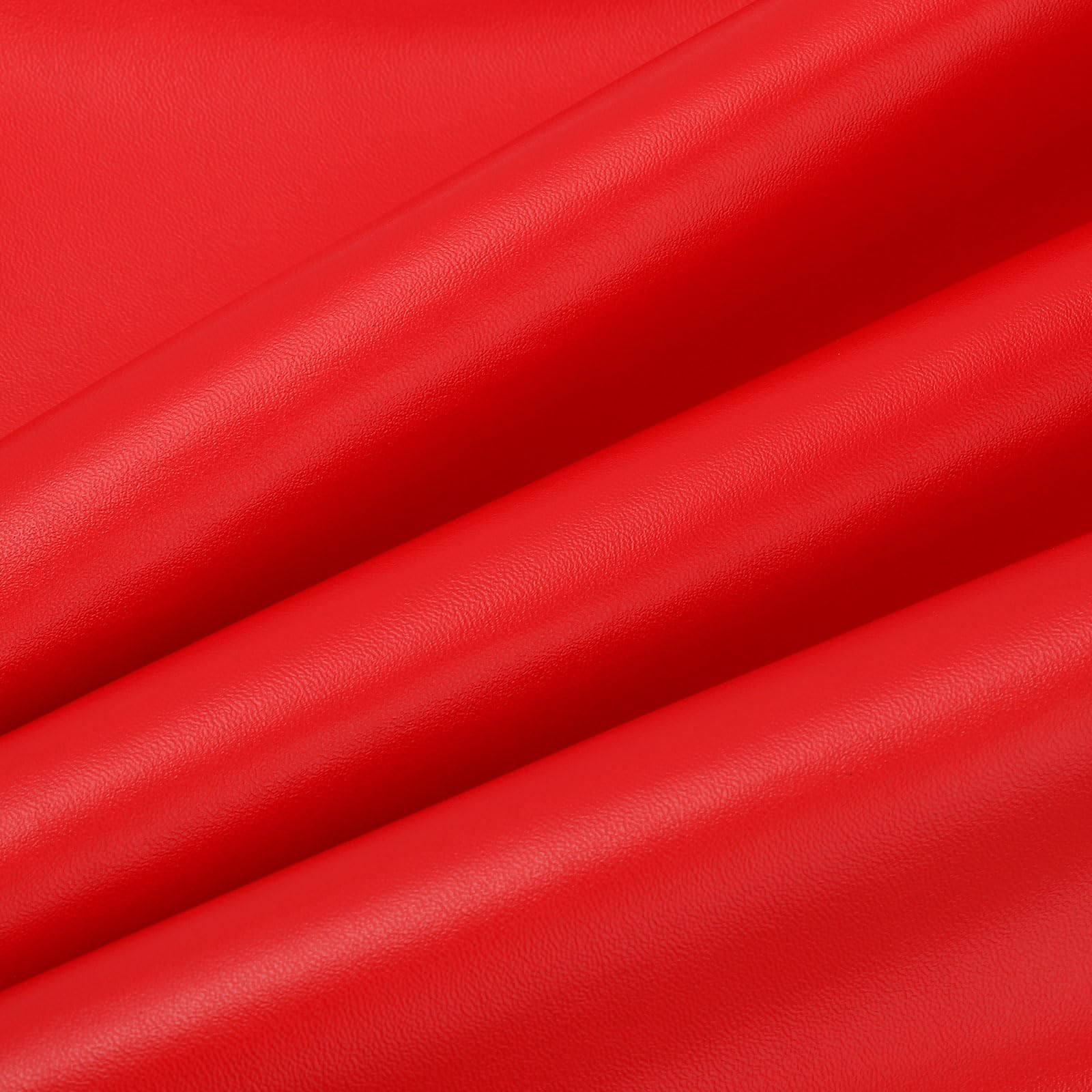 PATIKIL 54x19.7x0.03 Inch Faux Leather Sheets, Soft Colored Faux PU Leather Sheets Repair Fabric Patch for Book Binding, Repairing, Crafting, Sewing, Red
