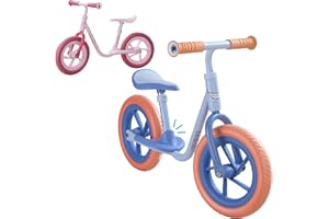 AERO MOBILITY iSporter 10inch or 12inch Kids Balance Bike for Toddler 2 Year Old, Boys Girls Ages 2-5, Gift Push Bikes, No Pedal Training Bicycle, with Footrest, Puncture-proof Tyres, and Height Adjustable