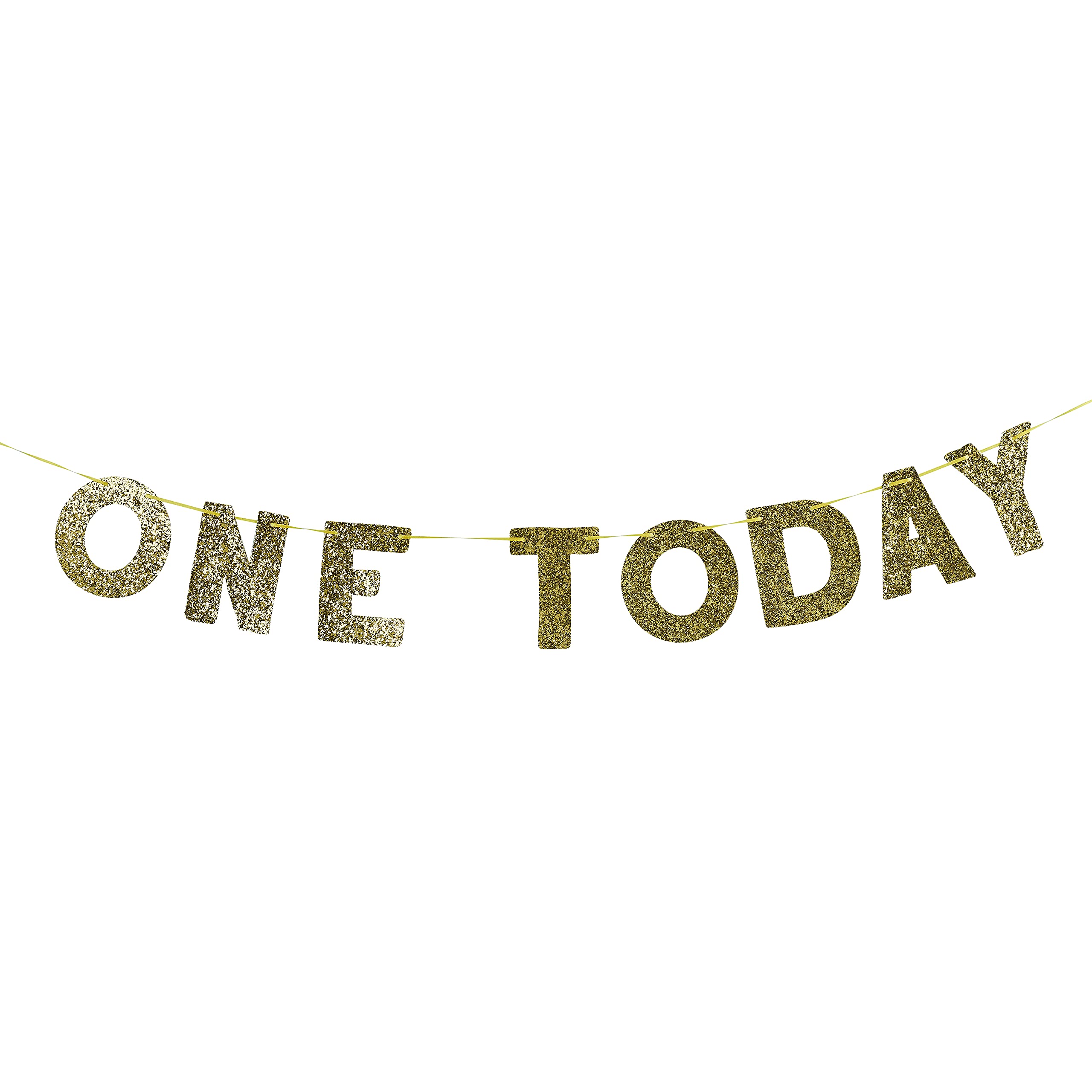 CLUB GREEN HBOT102 One Today Gold Glitter Banner 2M