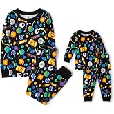 The Children's Place Baby and Kids' Sibling Matching Halloween and Holiday Pajama Sets, Cotton