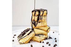 Protein Snack Shop Gourmet Keto Cheesecake Dessert Bars - 3g Net Carbs - Real Cream Cheese - Gluten Free - Diabetic & Celiac Friendly (10 bars) (Chocolate)