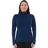 100% Merino Wool - Midweight Womens 1/4 Zip - Midlayer