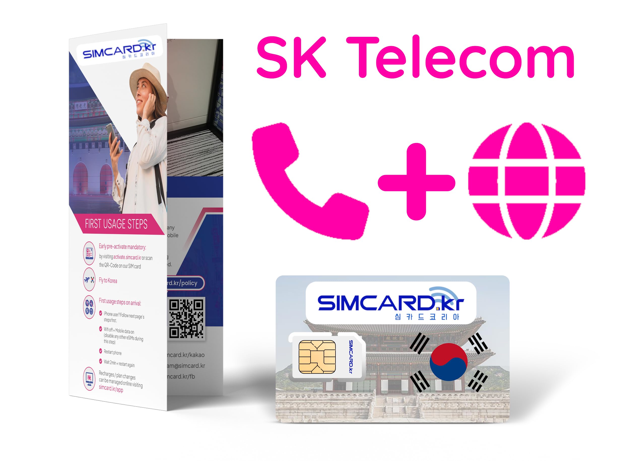 LTE Simcard for Korea - Highspeed Surf and make Phone-Calls