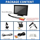 Kairiyard 5" Backup Camera Monitor HD Night Vision 170° Wide View IP69 view 6