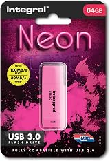 Integral 64GB Neon Pink USB 3.2 Gen 1 Flash Drive view 2