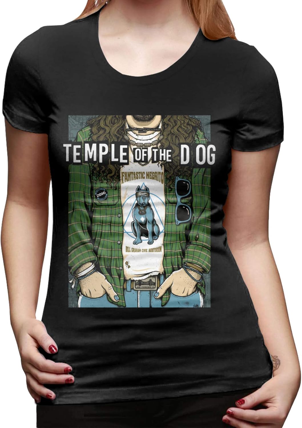 Temple of The Dog Band Women's Fashion Round Neck Short Sleeve Tees Shirts Tops